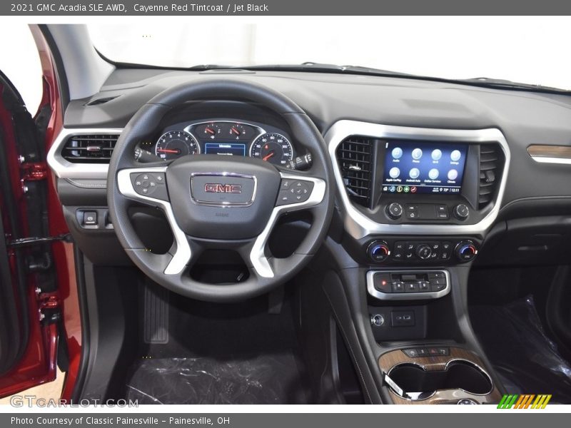 Cayenne Red Tintcoat / Jet Black 2021 GMC Acadia SLE AWD