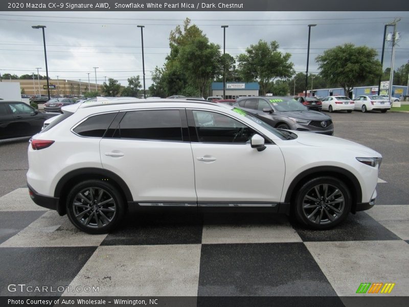 Snowflake White Pearl Mica / Dark Chestnut 2020 Mazda CX-9 Signature AWD