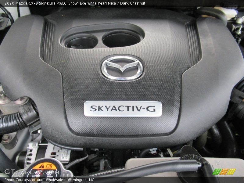 Snowflake White Pearl Mica / Dark Chestnut 2020 Mazda CX-9 Signature AWD