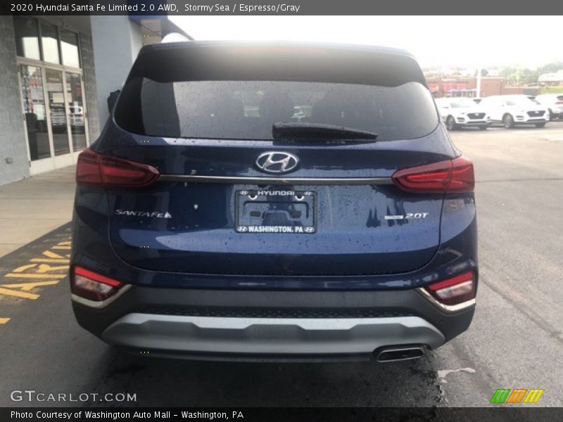 Stormy Sea / Espresso/Gray 2020 Hyundai Santa Fe Limited 2.0 AWD