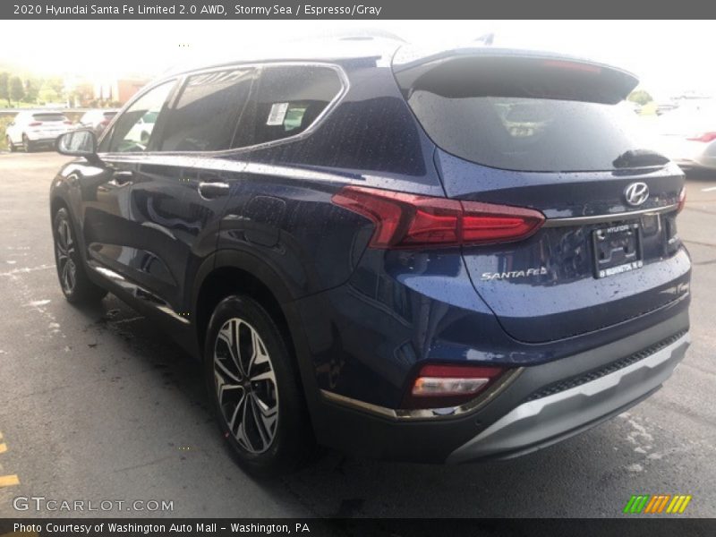 Stormy Sea / Espresso/Gray 2020 Hyundai Santa Fe Limited 2.0 AWD