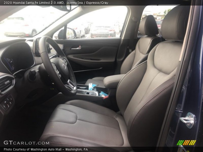 Stormy Sea / Espresso/Gray 2020 Hyundai Santa Fe Limited 2.0 AWD
