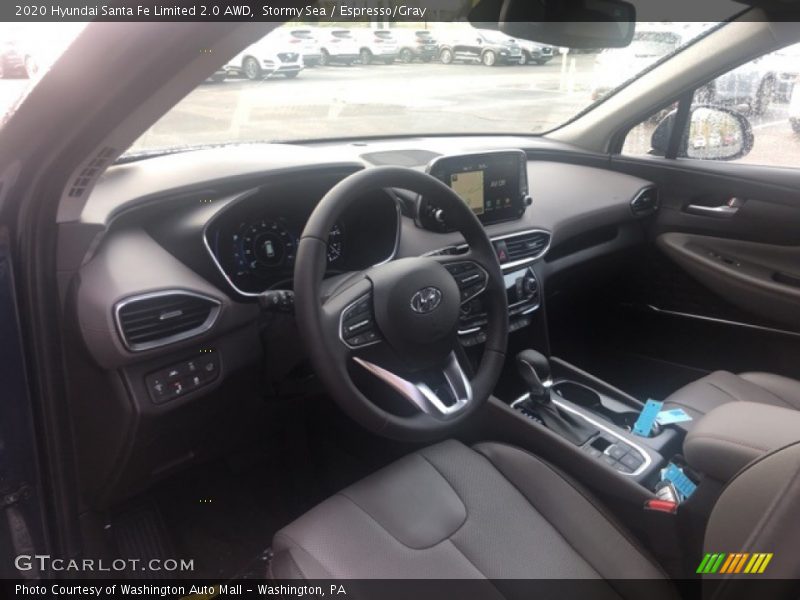 Stormy Sea / Espresso/Gray 2020 Hyundai Santa Fe Limited 2.0 AWD