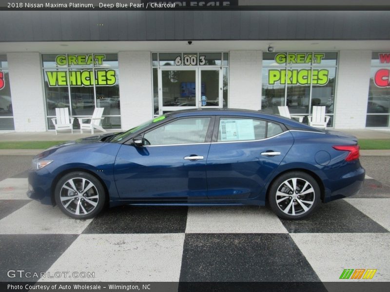 Deep Blue Pearl / Charcoal 2018 Nissan Maxima Platinum