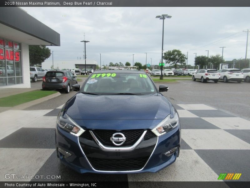 Deep Blue Pearl / Charcoal 2018 Nissan Maxima Platinum