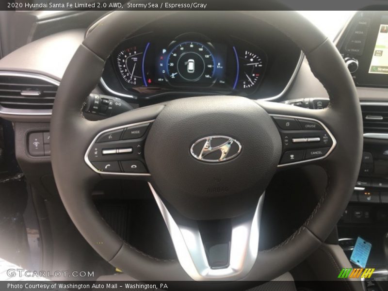 Stormy Sea / Espresso/Gray 2020 Hyundai Santa Fe Limited 2.0 AWD