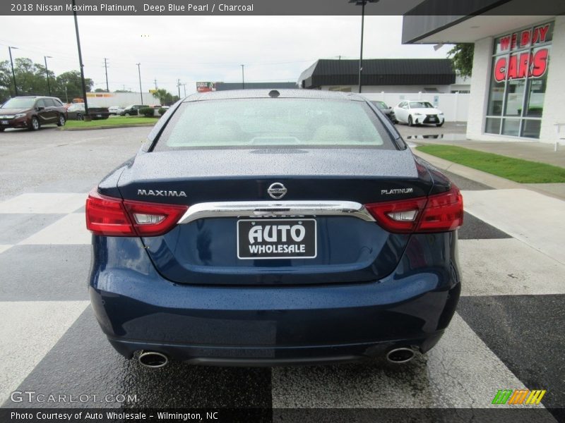 Deep Blue Pearl / Charcoal 2018 Nissan Maxima Platinum