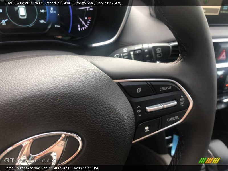 Stormy Sea / Espresso/Gray 2020 Hyundai Santa Fe Limited 2.0 AWD