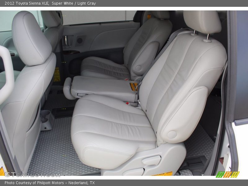 Super White / Light Gray 2012 Toyota Sienna XLE