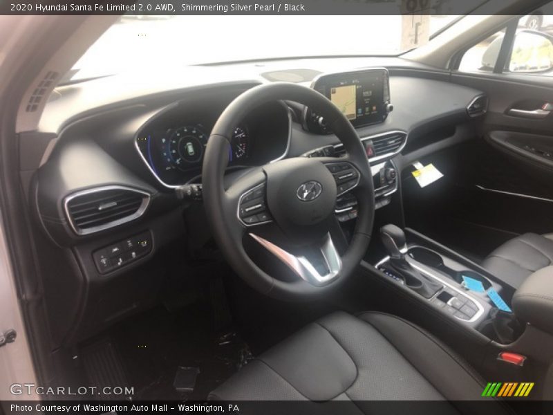 Shimmering Silver Pearl / Black 2020 Hyundai Santa Fe Limited 2.0 AWD