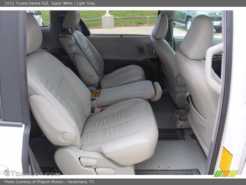 Super White / Light Gray 2012 Toyota Sienna XLE