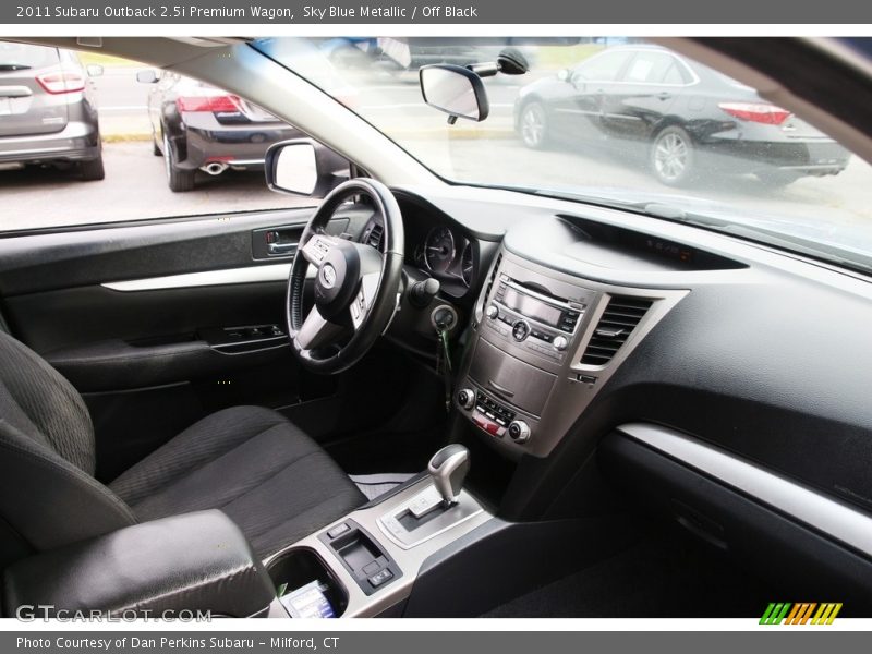 Sky Blue Metallic / Off Black 2011 Subaru Outback 2.5i Premium Wagon