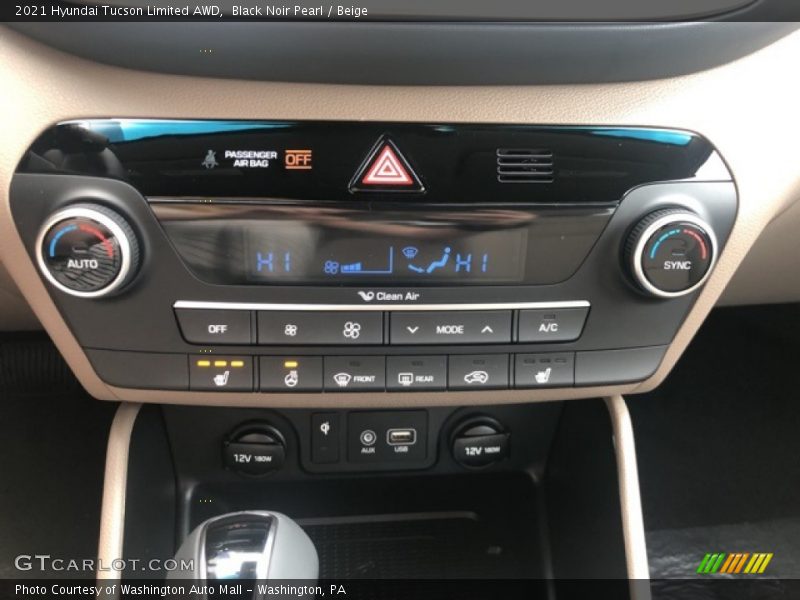 Black Noir Pearl / Beige 2021 Hyundai Tucson Limited AWD