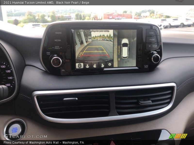 Black Noir Pearl / Beige 2021 Hyundai Tucson Limited AWD