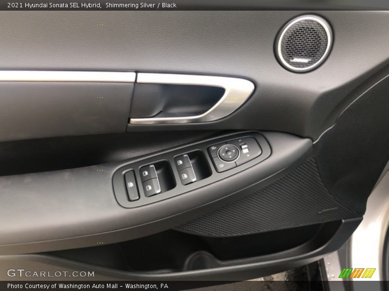 Shimmering Silver / Black 2021 Hyundai Sonata SEL Hybrid