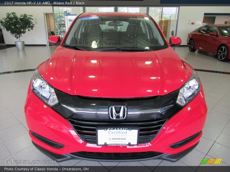 Milano Red / Black 2017 Honda HR-V LX AWD