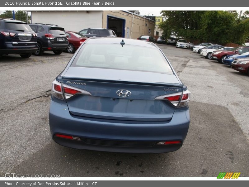 Graphite Blue Pearl / Beige 2016 Hyundai Sonata Hybrid SE