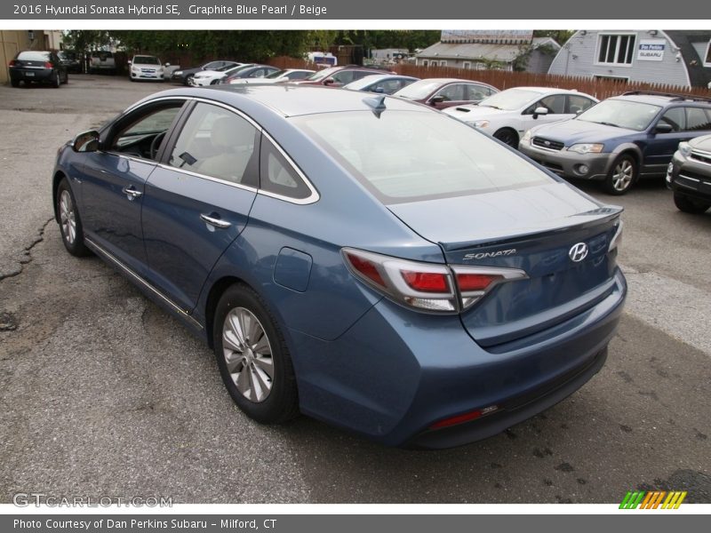 Graphite Blue Pearl / Beige 2016 Hyundai Sonata Hybrid SE