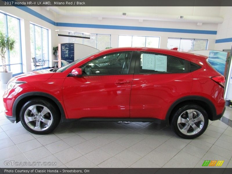 Milano Red / Black 2017 Honda HR-V LX AWD