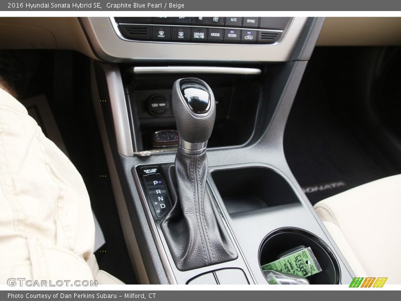 Graphite Blue Pearl / Beige 2016 Hyundai Sonata Hybrid SE