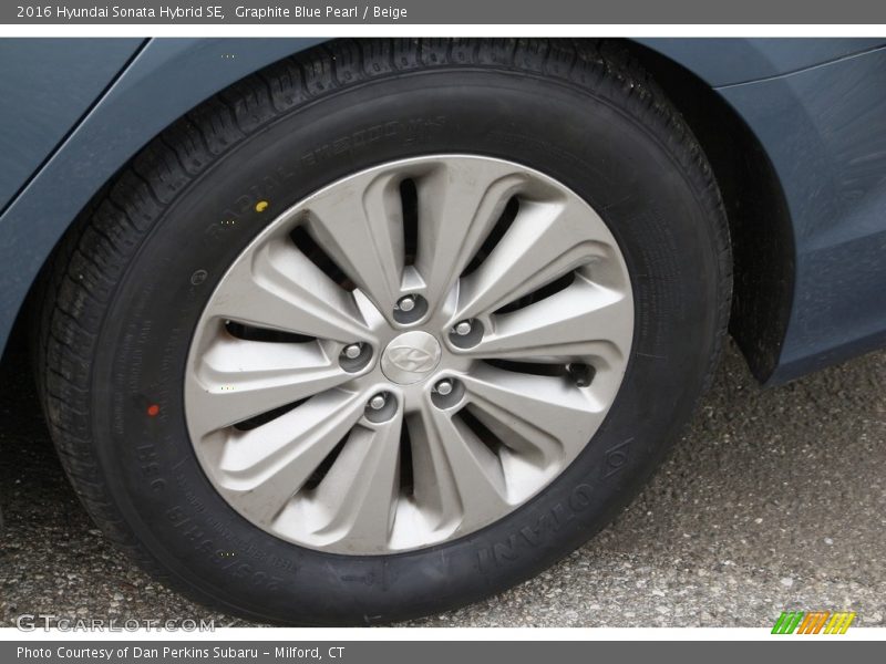 Graphite Blue Pearl / Beige 2016 Hyundai Sonata Hybrid SE