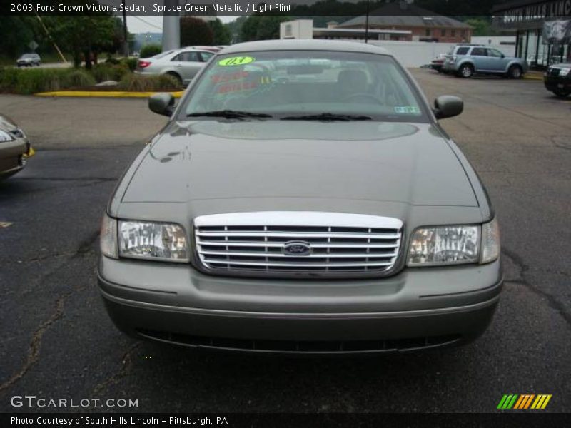 Spruce Green Metallic / Light Flint 2003 Ford Crown Victoria Sedan