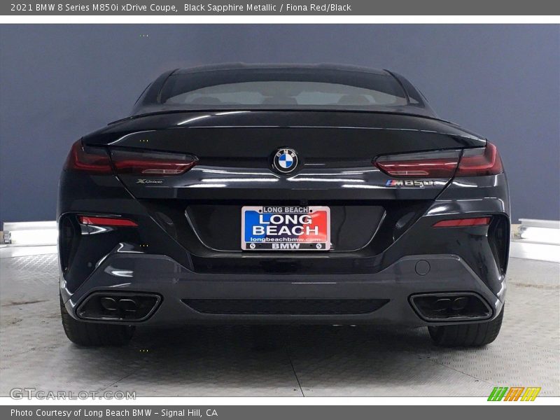 Black Sapphire Metallic / Fiona Red/Black 2021 BMW 8 Series M850i xDrive Coupe