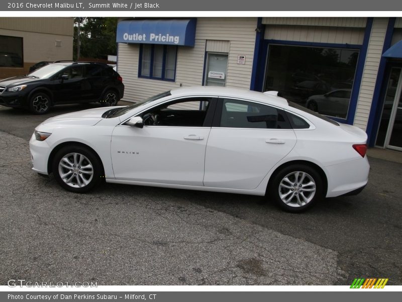 Summit White / Jet Black 2016 Chevrolet Malibu LT