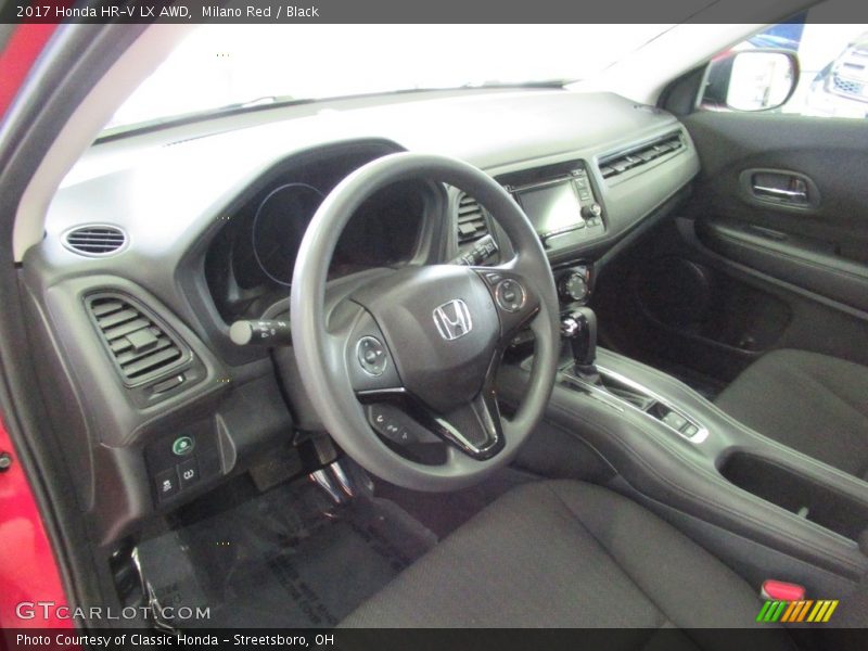Milano Red / Black 2017 Honda HR-V LX AWD