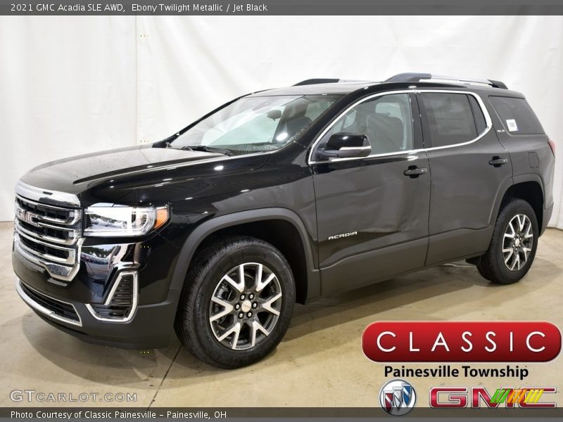 Ebony Twilight Metallic / Jet Black 2021 GMC Acadia SLE AWD