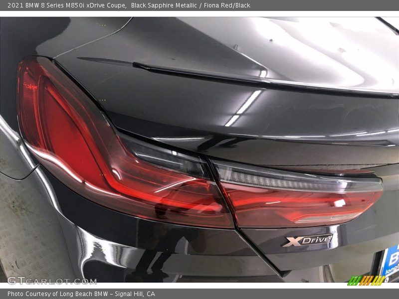 Black Sapphire Metallic / Fiona Red/Black 2021 BMW 8 Series M850i xDrive Coupe