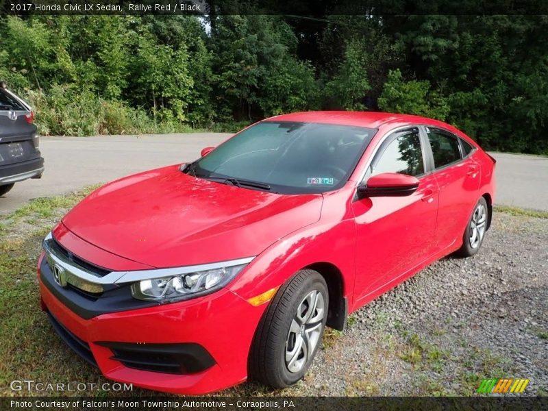 Rallye Red / Black 2017 Honda Civic LX Sedan
