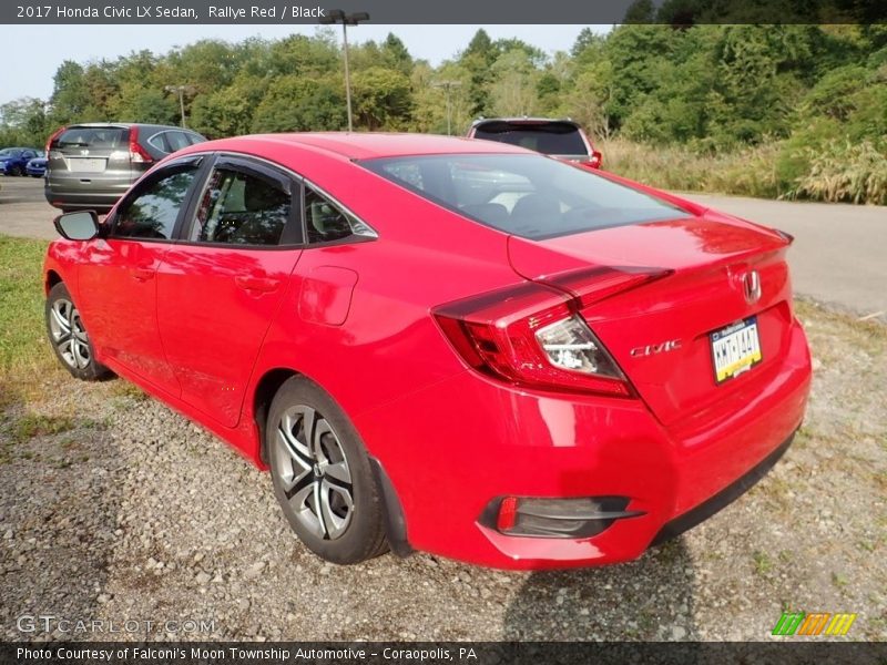 Rallye Red / Black 2017 Honda Civic LX Sedan