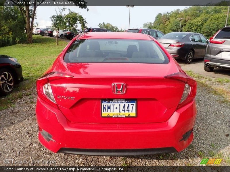 Rallye Red / Black 2017 Honda Civic LX Sedan