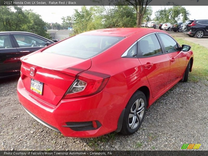 Rallye Red / Black 2017 Honda Civic LX Sedan