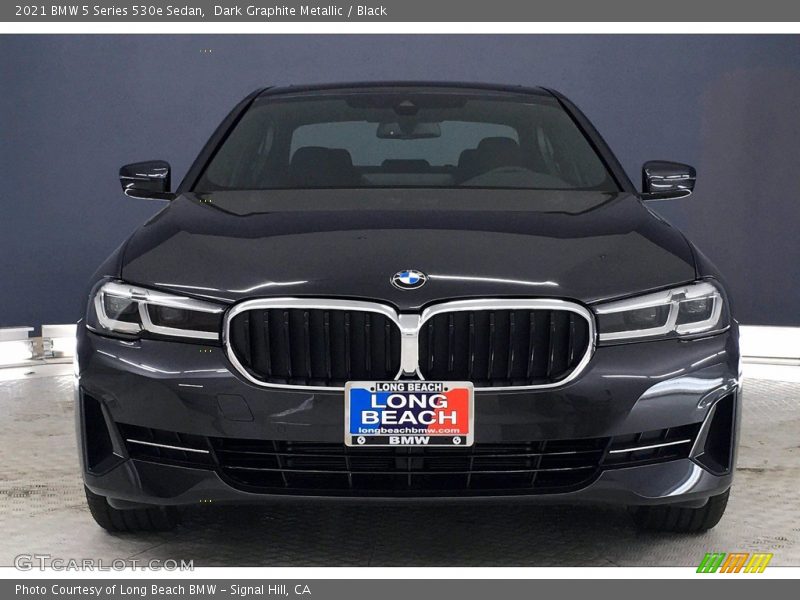 Dark Graphite Metallic / Black 2021 BMW 5 Series 530e Sedan