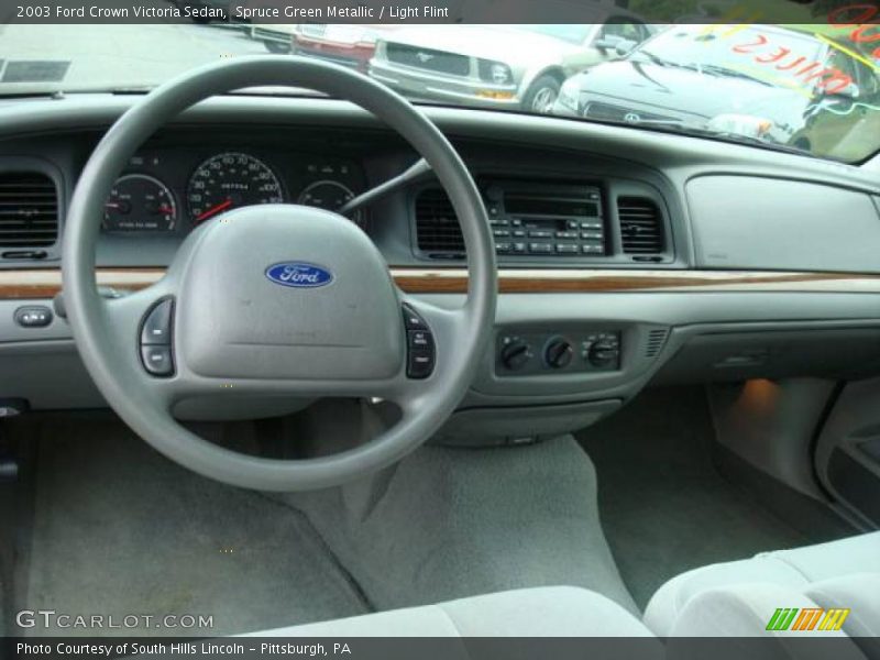 Spruce Green Metallic / Light Flint 2003 Ford Crown Victoria Sedan