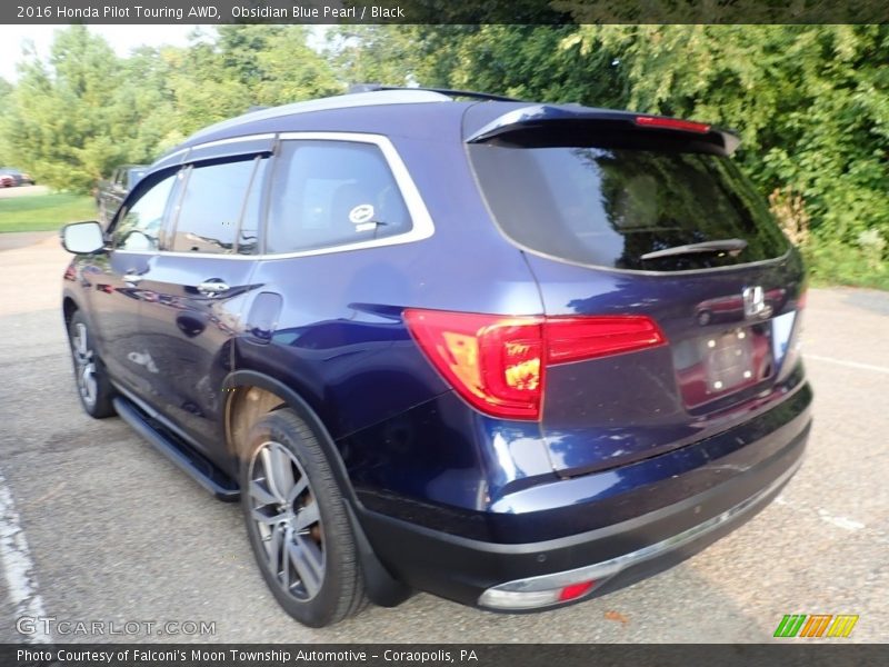 Obsidian Blue Pearl / Black 2016 Honda Pilot Touring AWD
