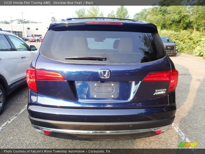 Obsidian Blue Pearl / Black 2016 Honda Pilot Touring AWD