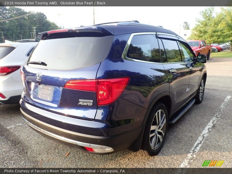 Obsidian Blue Pearl / Black 2016 Honda Pilot Touring AWD