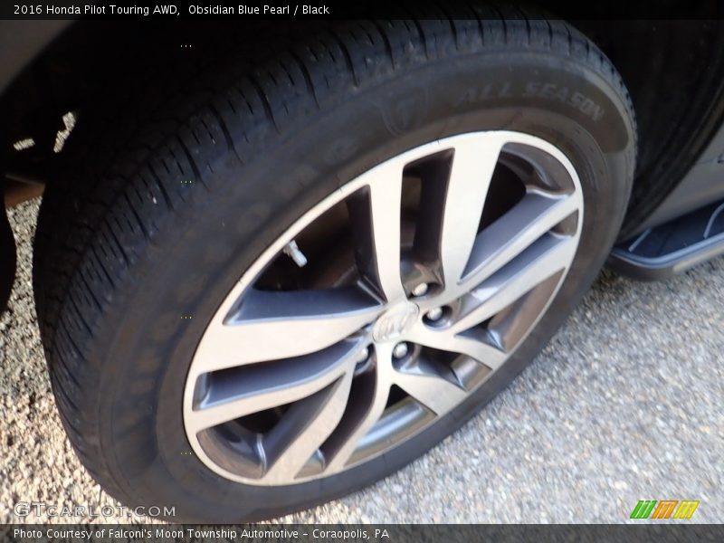 Obsidian Blue Pearl / Black 2016 Honda Pilot Touring AWD