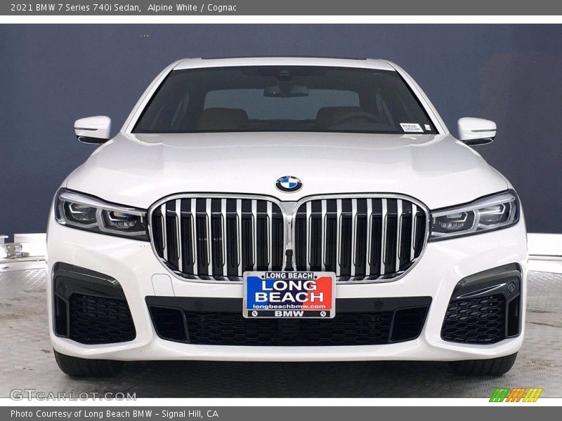 Alpine White / Cognac 2021 BMW 7 Series 740i Sedan