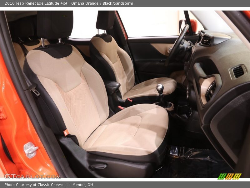 Front Seat of 2016 Renegade Latitude 4x4