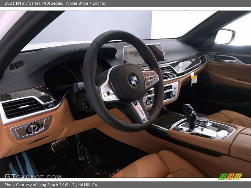 Alpine White / Cognac 2021 BMW 7 Series 740i Sedan
