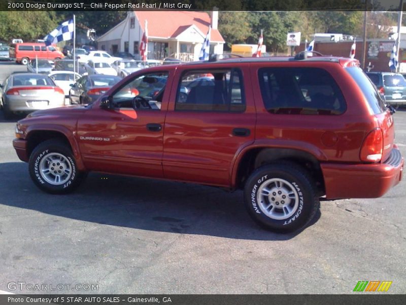 Chili Pepper Red Pearl / Mist Gray 2000 Dodge Durango SLT