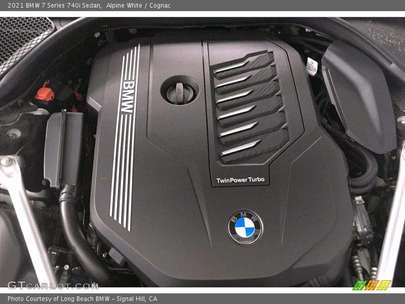 Alpine White / Cognac 2021 BMW 7 Series 740i Sedan