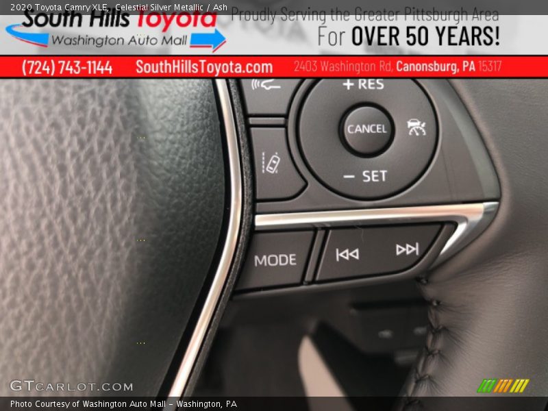 Celestial Silver Metallic / Ash 2020 Toyota Camry XLE