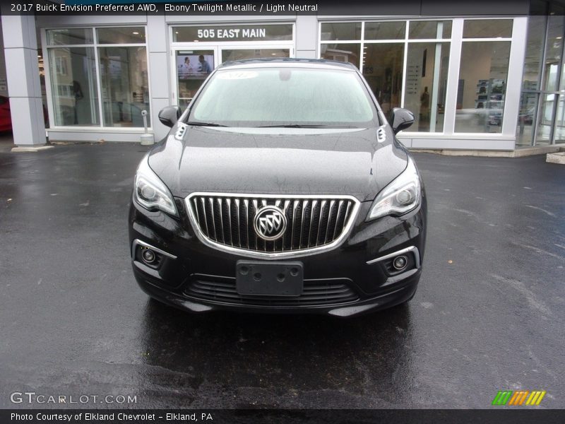 Ebony Twilight Metallic / Light Neutral 2017 Buick Envision Preferred AWD