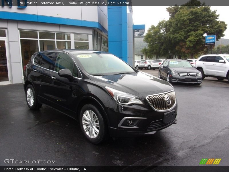 Ebony Twilight Metallic / Light Neutral 2017 Buick Envision Preferred AWD