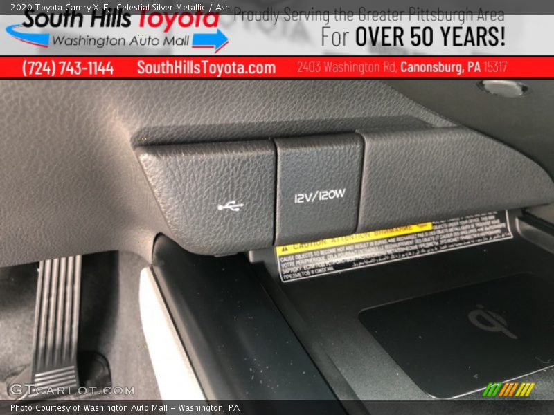 Celestial Silver Metallic / Ash 2020 Toyota Camry XLE